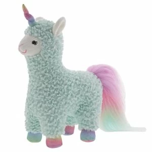 Image of Cotton Candy Turquoise Llamacorn Soft Toy
