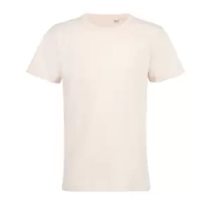 Image of SOLS Childrens/Kids Milo Organic Short Sleeve T-Shirt (5-6 Years) (Creamy Pink)