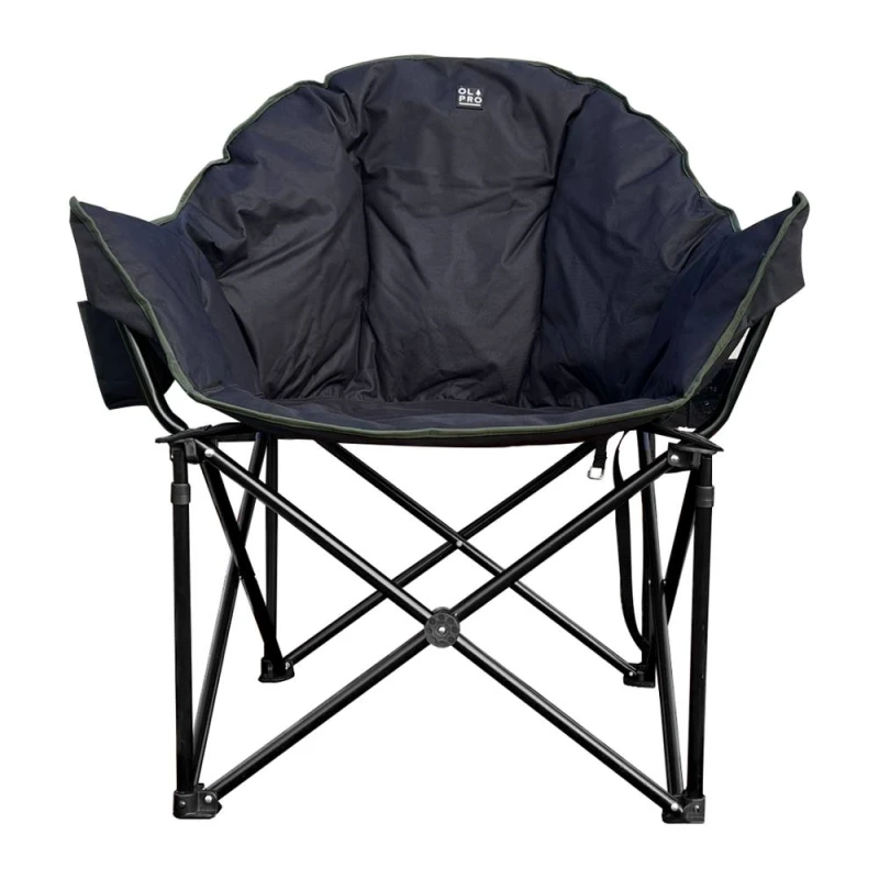 Image of Olpro Olympus XL Camping Chair Black & Green Multicolor Unisex