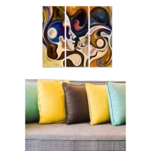 Image of MDF1302494941 Multicolor Decorative MDF Painting (3 Pieces)