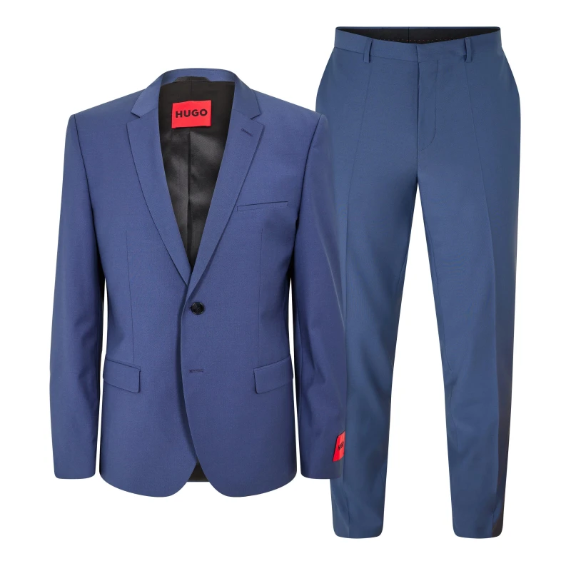 Image of Hugo Mens Arti/Hesten212X Suit Open Blue male 34 (44)