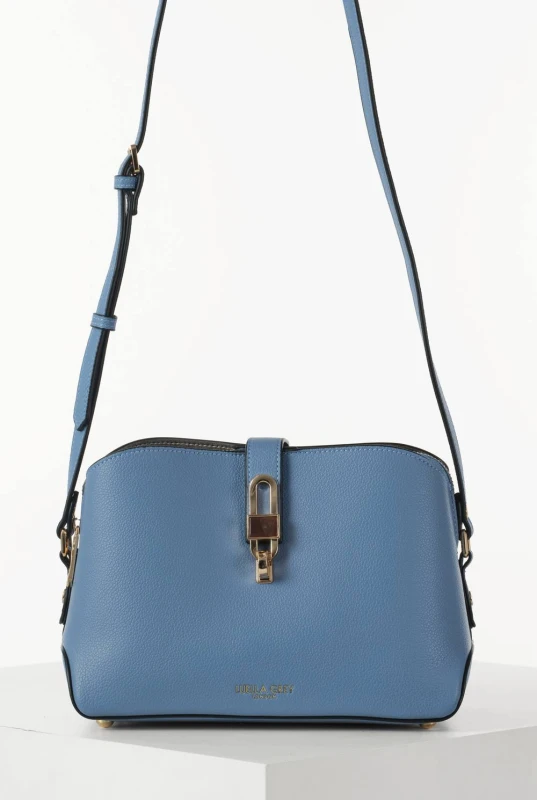 Image of Luella Grey Womens 'Margy' Zip Top Crossbody in Blue Blue Female One Size