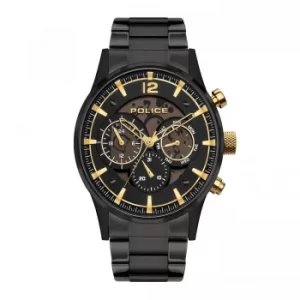 Image of Police Driver Watch with Black Stainless Steel Bracelet