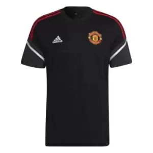 Image of adidas Manchester United Training T-Shirt 2022 2023 Mens - Black