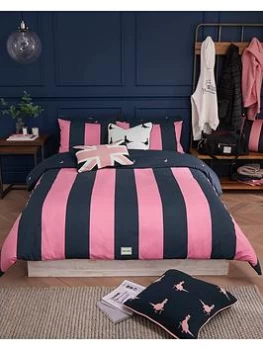 Image of Jack Wills Heritage 100% Cotton Stripe Duvet Set - Db