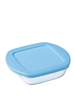 Image of Pyrex My First Pyrex Square Dish With Blue Lid