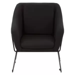 Image of Stockholm Chair With Metal Legs Black