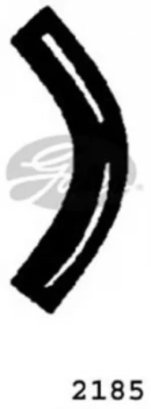 Image of Curved Radiator Hose 155mm X 25 Gates 2185