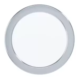 Image of Wall / Ceiling Flush Downlight Chrome Steel 10.5W Built in LED 166mm Round
