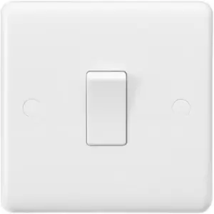 Image of MLA Knightsbridge Curved Edge 10AX 1 Gang 1-Way Switch - CU1000