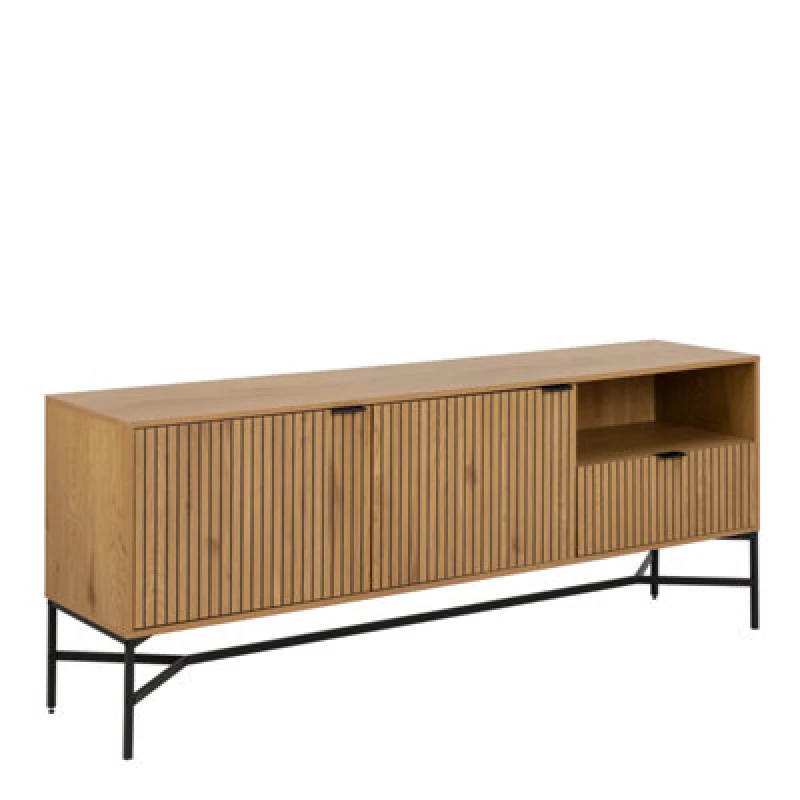 Image of Furniture To Go Jaipur Sideboard With 2 Doors And 1 Drawer In Wild Oak
