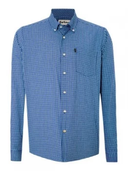 Image of Mens Barbour Gingham Shirt Blue