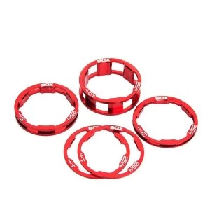 Image of Box Zero Stem Spacer Kit Red 1