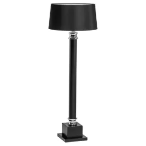 Image of Premier Housewares Regents Park Floor Lamp with Black Metal Column Base