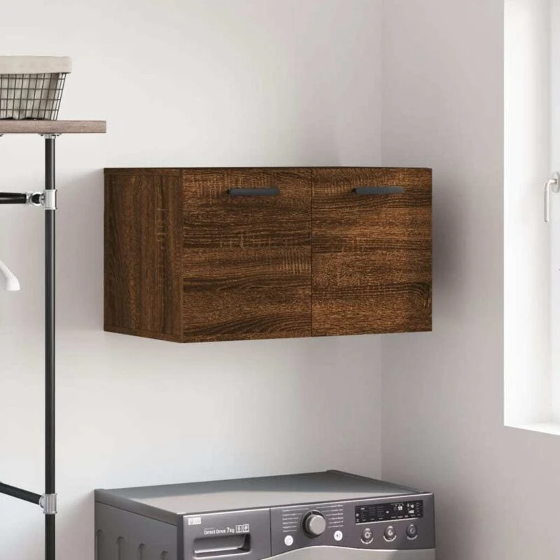 Image of VIDAXL Vidaxl - Wall Cabinet Brown Oak 60x36.5x35cm Engineered Wood 8720845948764