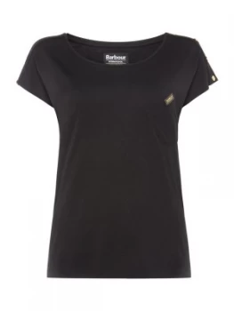 Image of Barbour Misano Short Sleeve Scoop neck Black