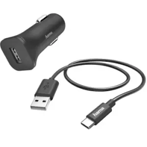 Image of Hama Car Charging Kit USB C 12W Black