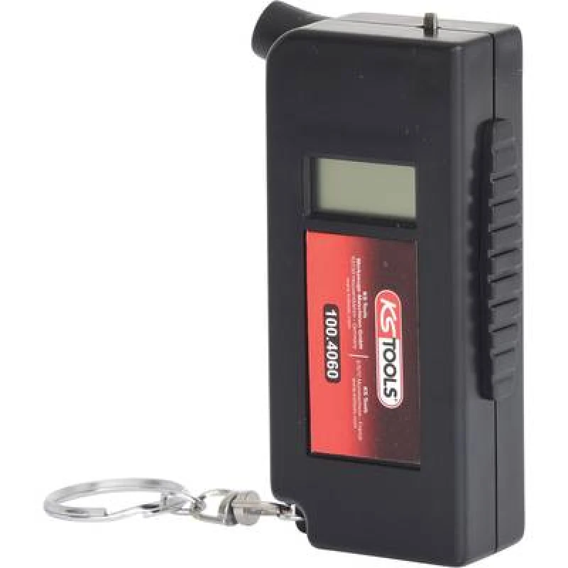 Image of KS TOOLS 100.4060 Compressed Air Tyre Gauge / -Filler with battery, with LCD display, Measuring Range from: 0,35bar, Measuring Range to: 6,80bar, Elec