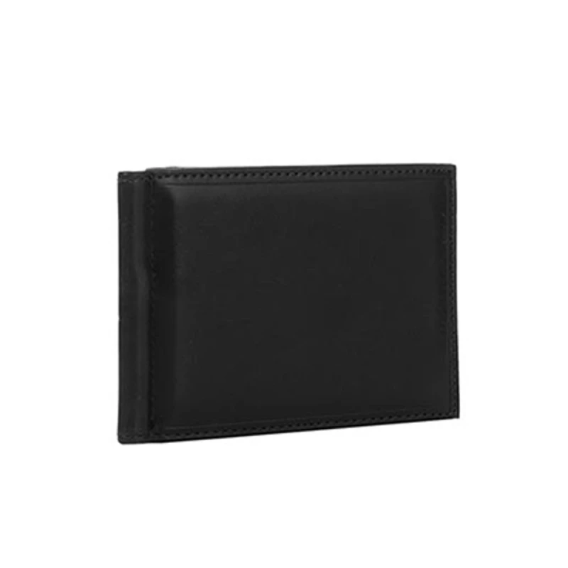 Image of Mad Man Black 3 Fold Money Clip Wallet Black unisex