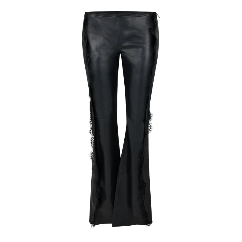 Image of Off White Womens Straight Leg Trousers Black female 6 (2XS)