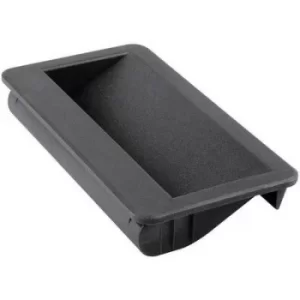 Image of Mentor 3233.2003 Cabinet handle Black (L x W x H) 110 x 18 x 56.3mm