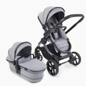 Image of iCandy Peach 7 Combo Set Pushchair and Carrycot Light Grey Phantom