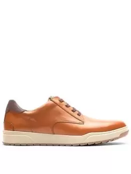 Image of Rockport Bronson Plain Toe Trainer - Tan Leather, Tan Leather, Size 10, Men