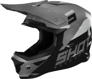 Image of Shot Furious Chase Motocross Helmet, black-grey Size M black-grey, Size M