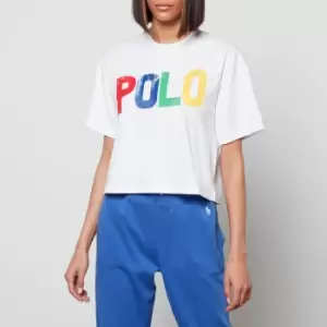 Image of Polo Ralph Lauren Womens Polo Logo Cropped T-Shirt - White - M