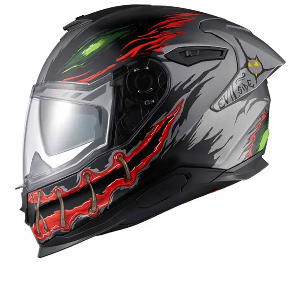 Image of Nexx Y.100R Night Rider Titanium Matt Full Face Helmet Size L
