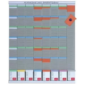 Image of Nobo T-Card Weekly Planning Kit, 8 panels, 54 slots