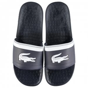 Image of Lacoste Fraiser Sliders - Navy/White
