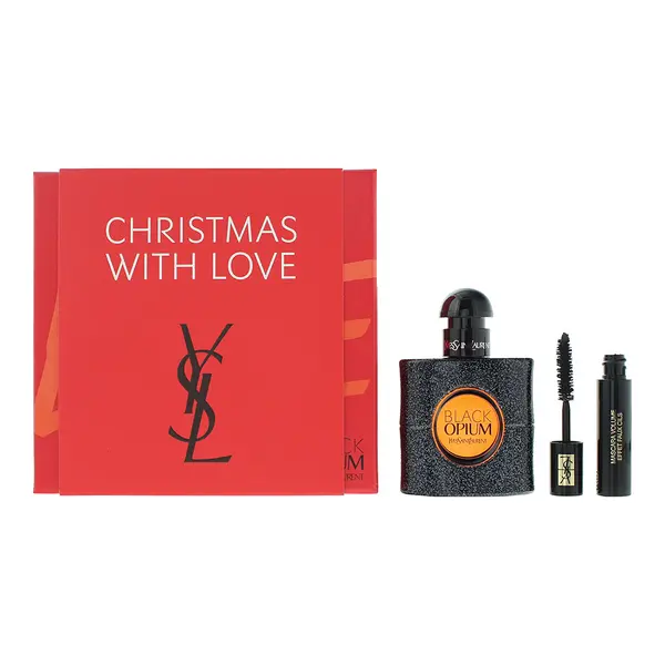 Image of Yves Saint Laurent Black Opium 2 Piece Gift Set: Eau de Parfum 30ml - Mini Mascara