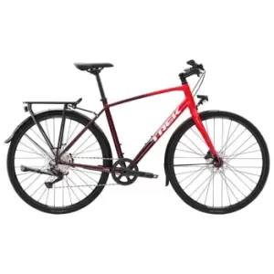 Image of Trek FX 3 Disc 2022 Equipped Hybrid Bike - Red