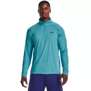 Image of Under Armour 2023 Mens Tech 2.0 1/2 Zip Glacier Blue XL