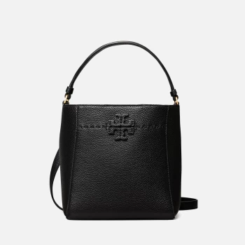Image of Tory Burch Womens Mcgraw Small Bucket Bag - Black