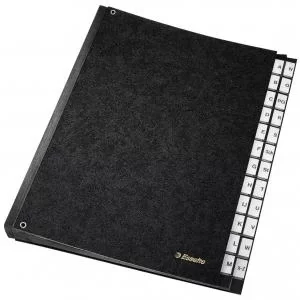 Image of Esselte Desk Organizer A-Z 24 Dividers Black