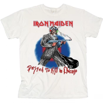 Image of Iron Maiden - Chicago Mutants Unisex X-Large T-Shirt - White