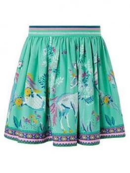 Image of Monsoon Girls S.E.W. Alexa Unicorn Skirt - Aqua