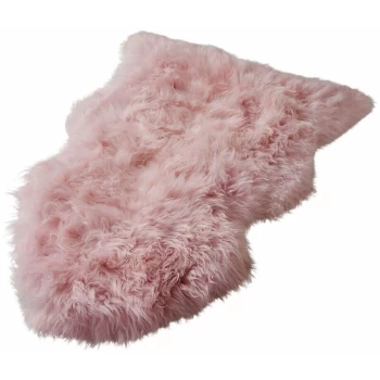 Image of Blush Pink Sheepskin Rug in size XXL - 60 x 110-120cm