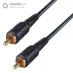 Image of CONNEkT Gear 3m RCA/Phono Audio/Video Cable - Male to Male - Gold...