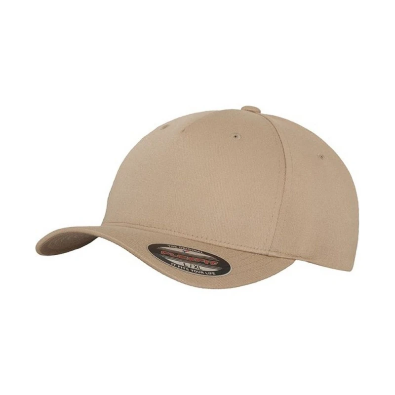 Image of Flexfit Flexfit Men 5 Panel Cap in Khaki Khaki One Size Male 5063300291269