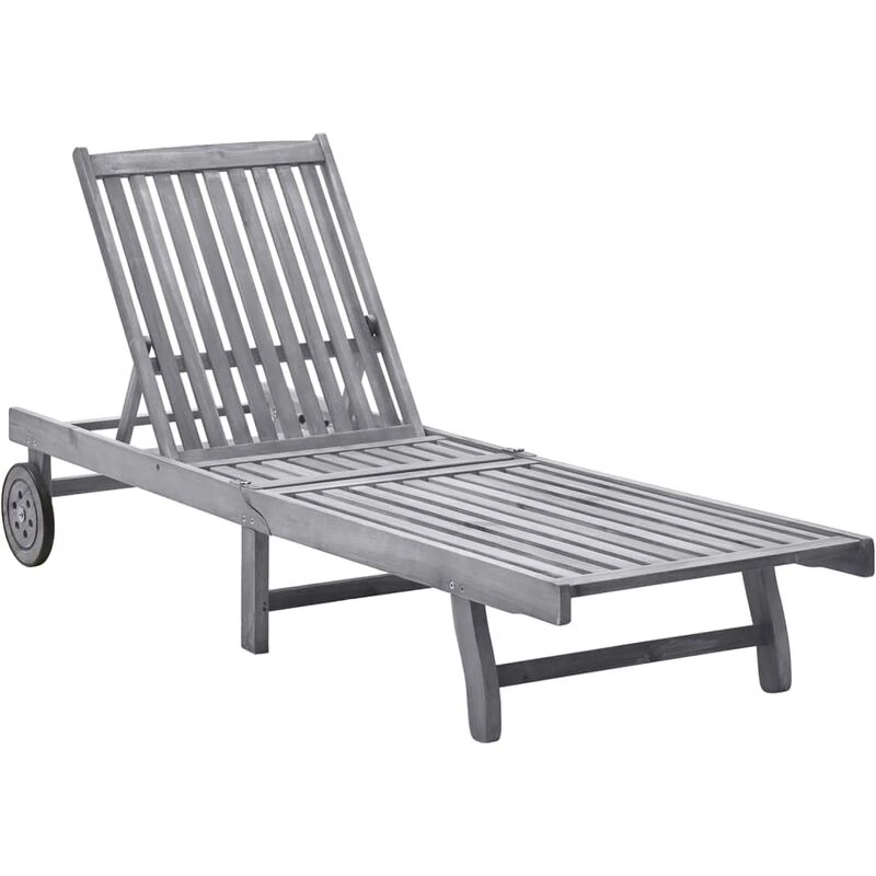 Image of VIDAXL Sun Lounger Solid Acacia Wood Vidaxl 8720286114476