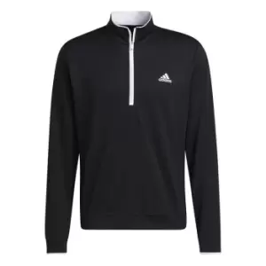 Image of adidas UPF Lightweight Pullover Top Mens - Black