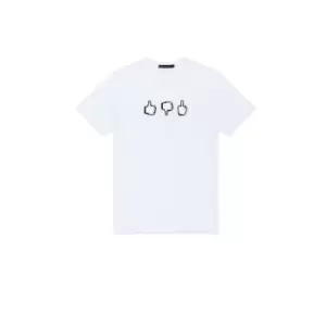 Image of French Connection Emoji Pixel T-Shirt - White