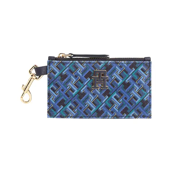 Image of Monogram Print Cotton Purse