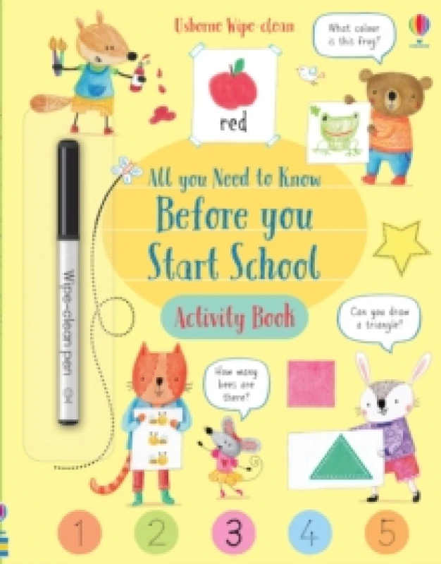 Image of Holly Bathie Wipe-Clean All You Need to Know Before You Start School Activity Book Multi unisex