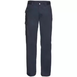 Image of Russell Workwear Mens Polycotton Twill Trouser / Pants (Regular) (40W x Regular) (French Navy) - French Navy