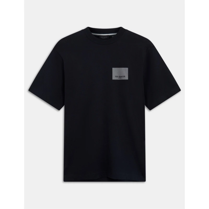 Image of Ted Baker SS Box Graphic Logo Tee Black male XS (1)