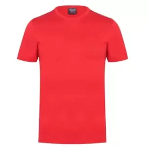 Image of Paul And Shark Logo Pocket T-Shirt - Red